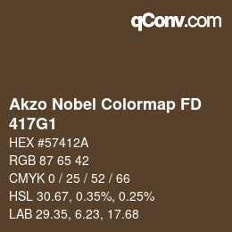 Color code: Akzo Nobel Colormap FD - 417G1 | qconv.com