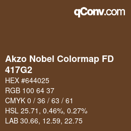 Color code: Akzo Nobel Colormap FD - 417G2 | qconv.com