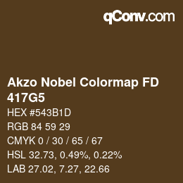 Color code: Akzo Nobel Colormap FD - 417G5 | qconv.com