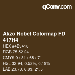 Color code: Akzo Nobel Colormap FD - 417H4 | qconv.com