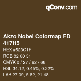 Código de color: Akzo Nobel Colormap FD - 417H5 | qconv.com