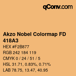 Code couleur: Akzo Nobel Colormap FD - 418A3 | qconv.com