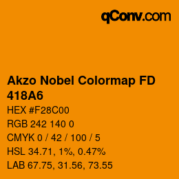 Code couleur: Akzo Nobel Colormap FD - 418A6 | qconv.com