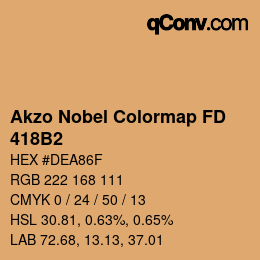 Color code: Akzo Nobel Colormap FD - 418B2 | qconv.com