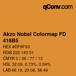 Código de color: Akzo Nobel Colormap FD - 418B5 | qconv.com