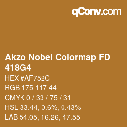 Color code: Akzo Nobel Colormap FD - 418G4 | qconv.com