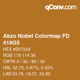 Código de color: Akzo Nobel Colormap FD - 418G5 | qconv.com