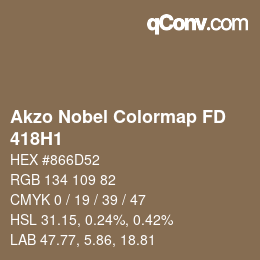 Color code: Akzo Nobel Colormap FD - 418H1 | qconv.com