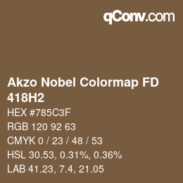 カラーコード: Akzo Nobel Colormap FD - 418H2 | qconv.com