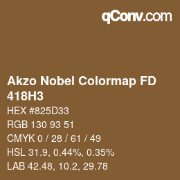 カラーコード: Akzo Nobel Colormap FD - 418H3 | qconv.com