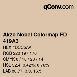 Color code: Akzo Nobel Colormap FD - 419A3 | qconv.com