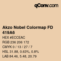 Color code: Akzo Nobel Colormap FD - 419A6 | qconv.com