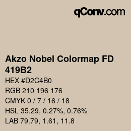 Color code: Akzo Nobel Colormap FD - 419B2 | qconv.com