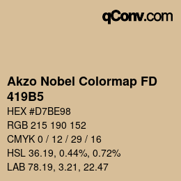 Color code: Akzo Nobel Colormap FD - 419B5 | qconv.com