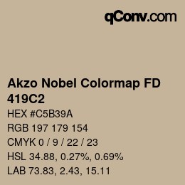 カラーコード: Akzo Nobel Colormap FD - 419C2 | qconv.com