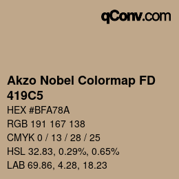 Color code: Akzo Nobel Colormap FD - 419C5 | qconv.com