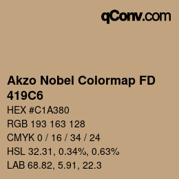 Color code: Akzo Nobel Colormap FD - 419C6 | qconv.com