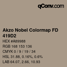 Color code: Akzo Nobel Colormap FD - 419D2 | qconv.com