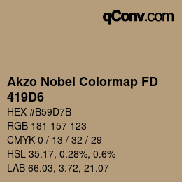 Color code: Akzo Nobel Colormap FD - 419D6 | qconv.com