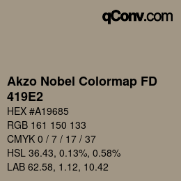 Color code: Akzo Nobel Colormap FD - 419E2 | qconv.com