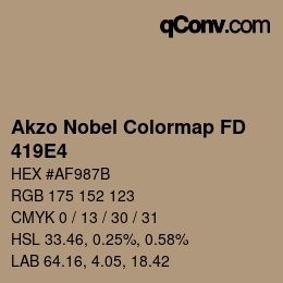 Color code: Akzo Nobel Colormap FD - 419E4 | qconv.com