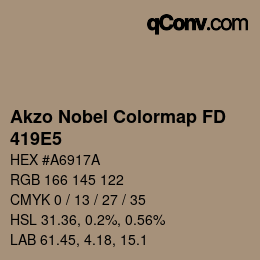 Color code: Akzo Nobel Colormap FD - 419E5 | qconv.com