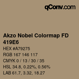 Color code: Akzo Nobel Colormap FD - 419E6 | qconv.com