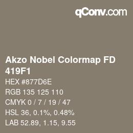 Color code: Akzo Nobel Colormap FD - 419F1 | qconv.com