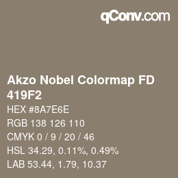 Color code: Akzo Nobel Colormap FD - 419F2 | qconv.com