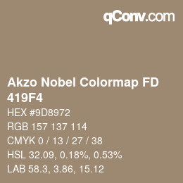 Color code: Akzo Nobel Colormap FD - 419F4 | qconv.com