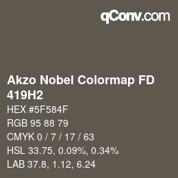 Color code: Akzo Nobel Colormap FD - 419H2 | qconv.com