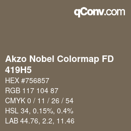 Color code: Akzo Nobel Colormap FD - 419H5 | qconv.com