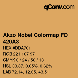 Color code: Akzo Nobel Colormap FD - 420A3 | qconv.com