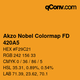 Code couleur: Akzo Nobel Colormap FD - 420A5 | qconv.com