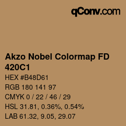 Color code: Akzo Nobel Colormap FD - 420C1 | qconv.com