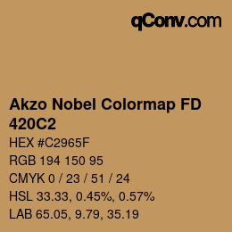 Color code: Akzo Nobel Colormap FD - 420C2 | qconv.com