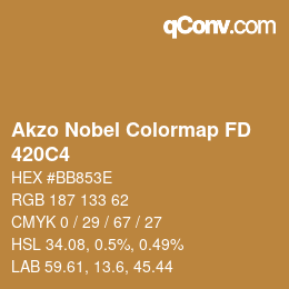 Color code: Akzo Nobel Colormap FD - 420C4 | qconv.com