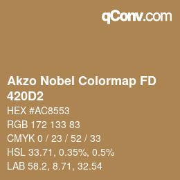 Código de color: Akzo Nobel Colormap FD - 420D2 | qconv.com