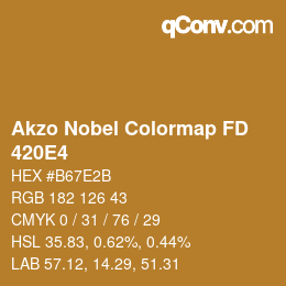 Color code: Akzo Nobel Colormap FD - 420E4 | qconv.com