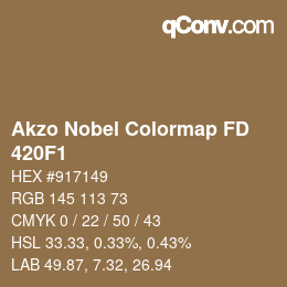カラーコード: Akzo Nobel Colormap FD - 420F1 | qconv.com