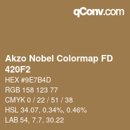 Color code: Akzo Nobel Colormap FD - 420F2 | qconv.com
