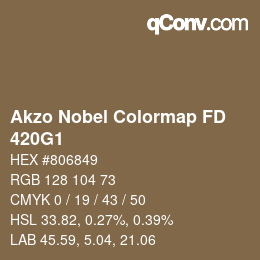 Color code: Akzo Nobel Colormap FD - 420G1 | qconv.com