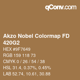 カラーコード: Akzo Nobel Colormap FD - 420G2 | qconv.com