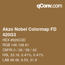 Color code: Akzo Nobel Colormap FD - 420G3 | qconv.com