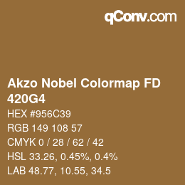 Código de color: Akzo Nobel Colormap FD - 420G4 | qconv.com