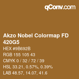 Color code: Akzo Nobel Colormap FD - 420G5 | qconv.com