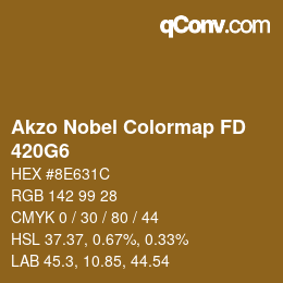 Código de color: Akzo Nobel Colormap FD - 420G6 | qconv.com