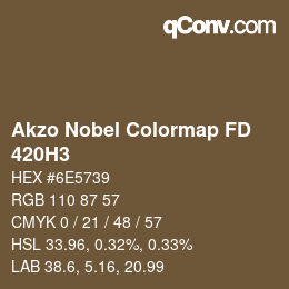 カラーコード: Akzo Nobel Colormap FD - 420H3 | qconv.com