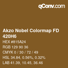 Code couleur: Akzo Nobel Colormap FD - 420H6 | qconv.com
