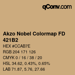 Color code: Akzo Nobel Colormap FD - 421B2 | qconv.com